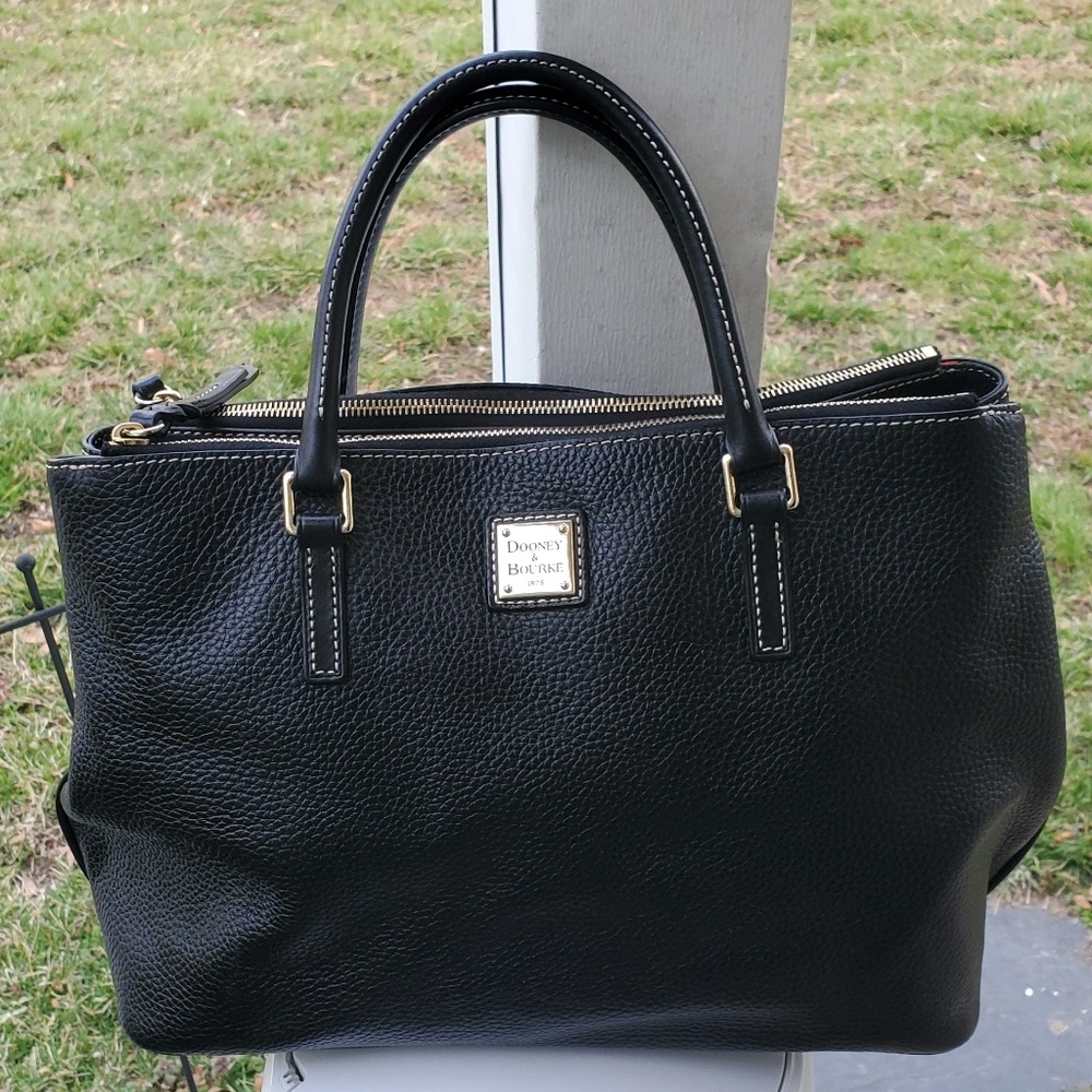 Dooney and Bourke black leather bag